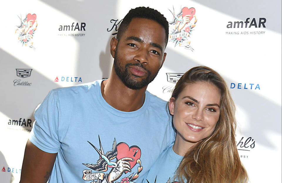 Jay Ellis and Nina Senicar have got married credit:Bang Showbiz