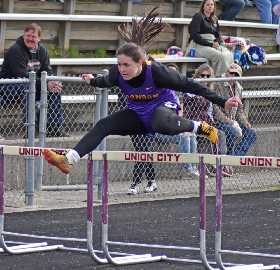 Jaiden Hayes, shown last year, helped lead the Bronson Vikings to a third place finish at Schoolcraft