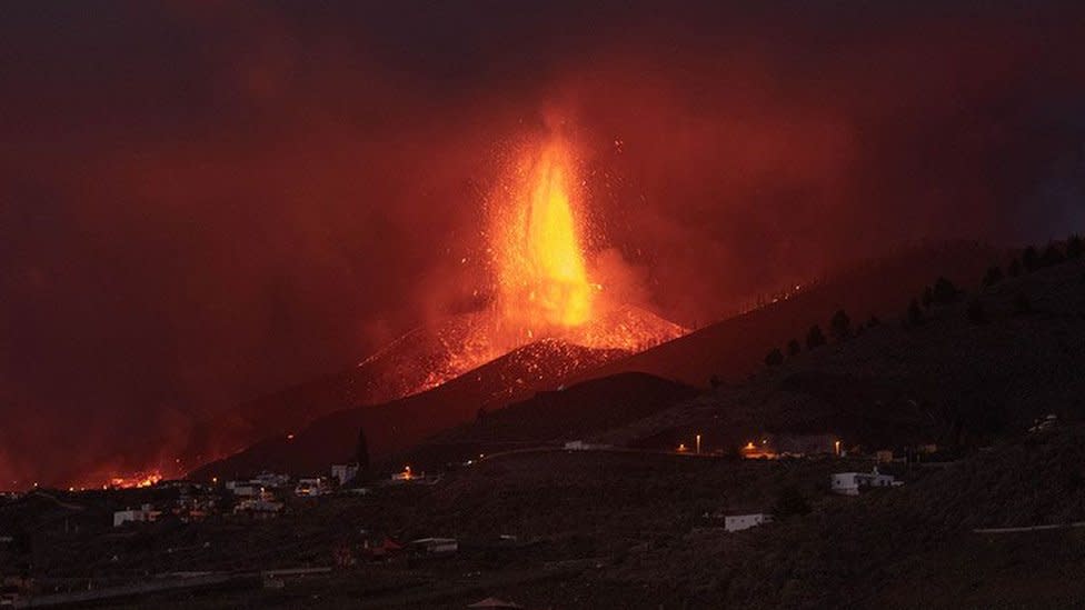 Volcán en La Palma