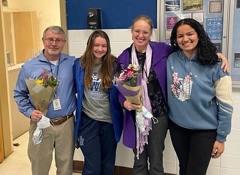 Westfield High School nursing staff received thank-you notes and flowers during the Week of Service in March.