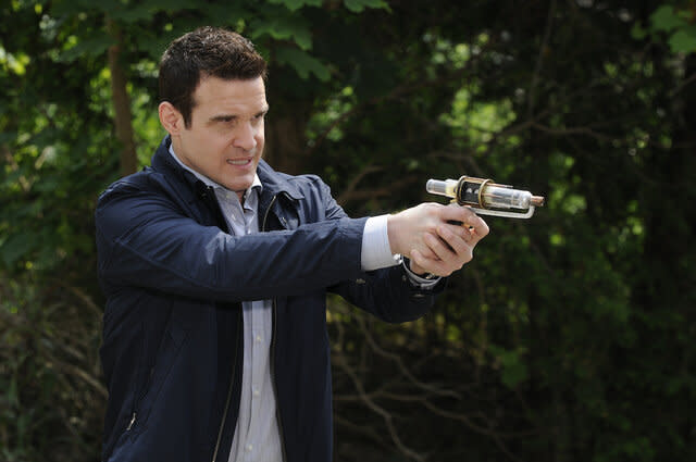 The Tesla gun in WAREHOUSE 13 Episode 410 "We All Fall Down"