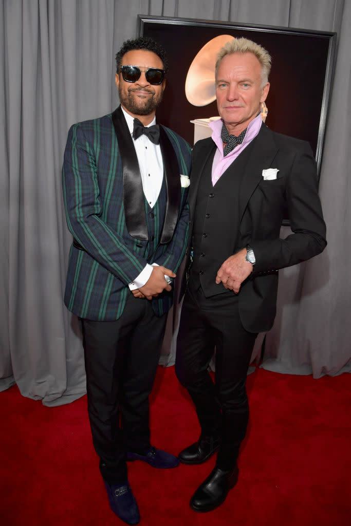 <p>Shaggy and Sting attend the 60th Annual Grammy Awards at Madison Square Garden in New York on Jan. 28, 2018. (Photo: John Shearer/Getty Images) </p>