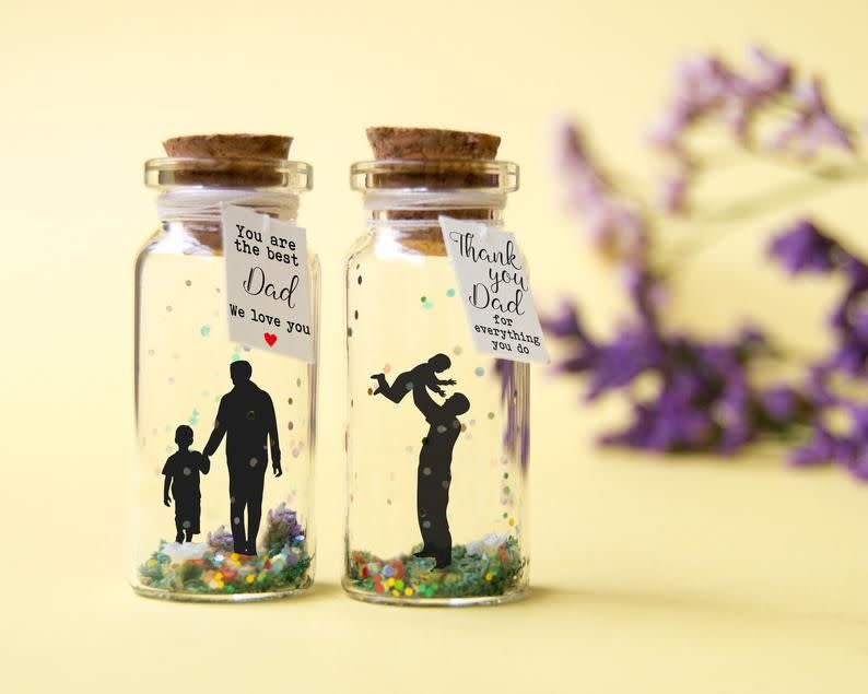 Father's Day Card Message in a Bottle