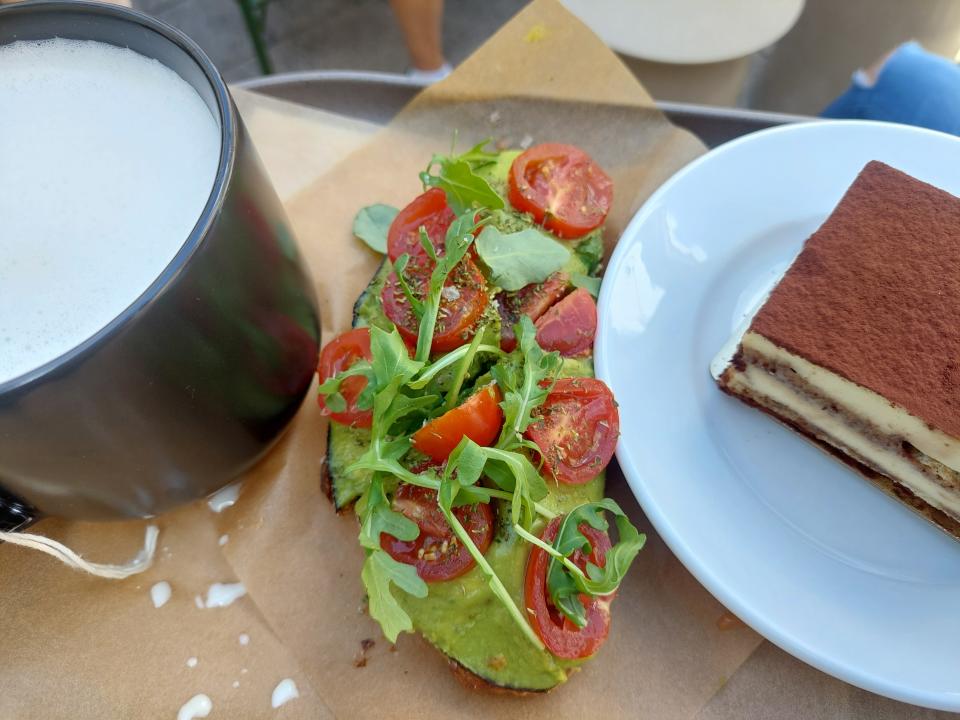 Avocado toast at the Starbucks Reserve Roastery in Chicago