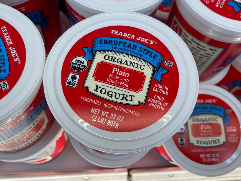 Organic Yogurt from Trader Joe's