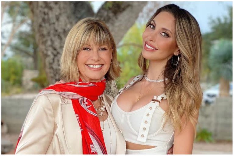 Chloe Lattanzi, la hija de Olivia Newton-John le hizo un tierno homenaje de despedida a su madre (Foto: Instagram @chloelattanziofficial)