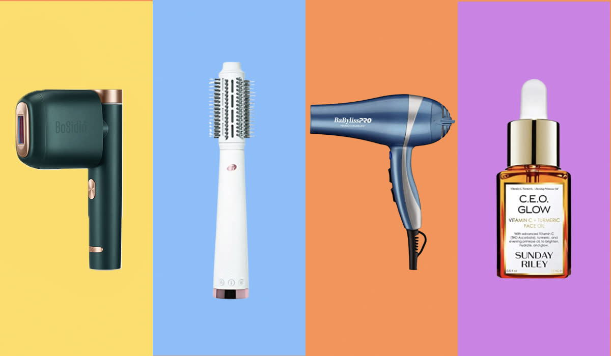 Laser hair remover, Blow-dry brush, blow dryer, Sunday Riley CEO Glow