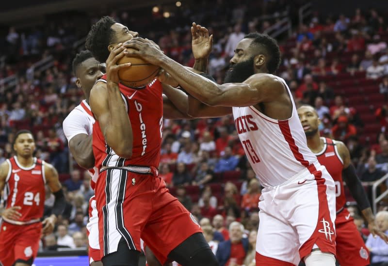 NBA: Portland Trail Blazers at Houston Rockets