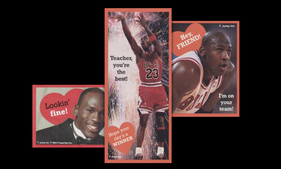 Michael Jordan Valentine cards 1991.