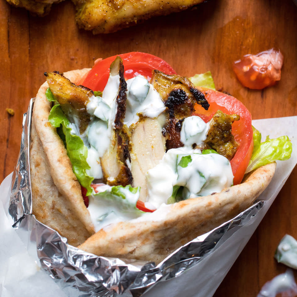 Chicken Shawarma with Yogurt Sauce