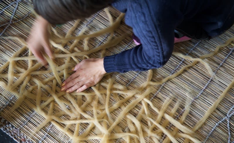 Yurt making in Central Asia