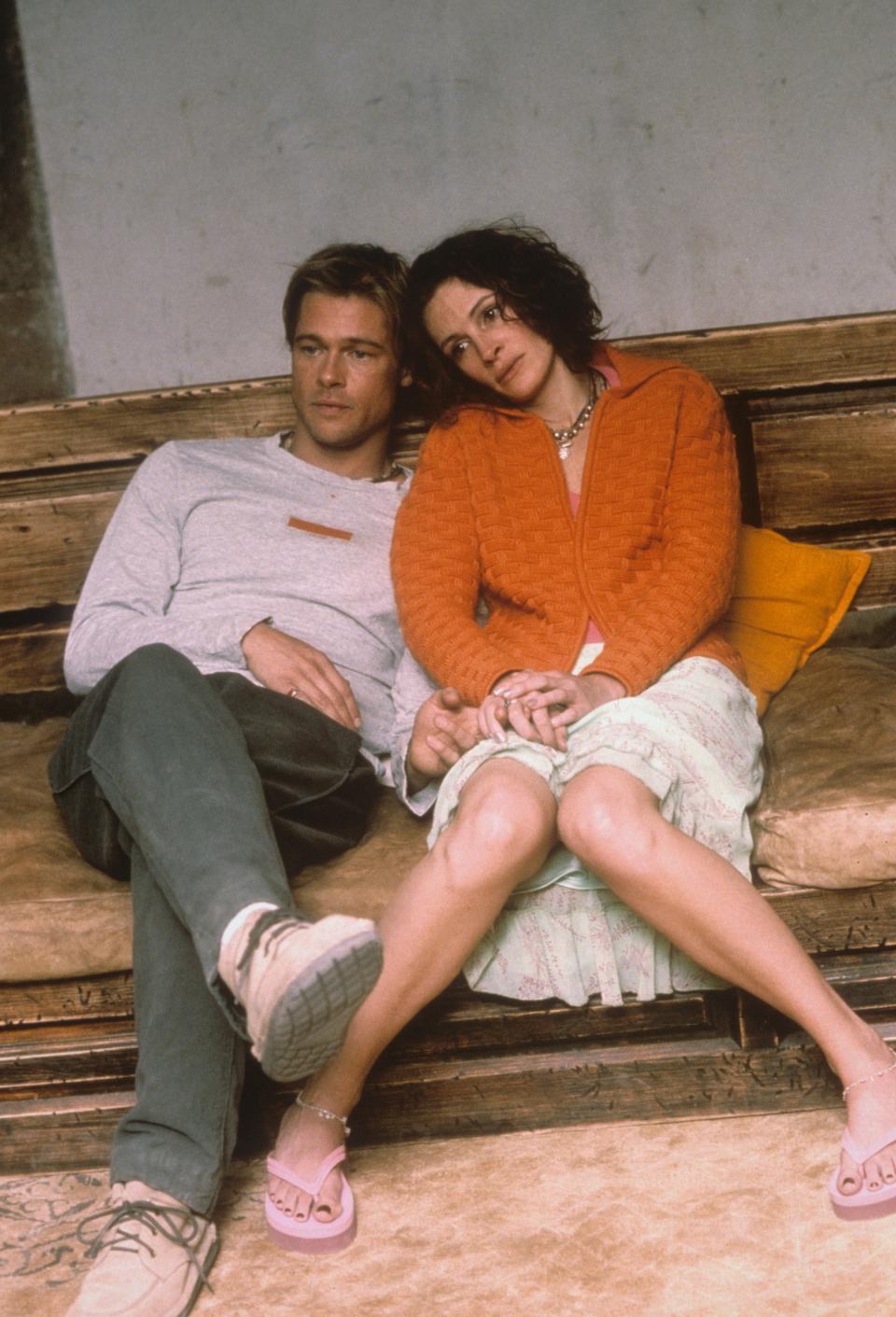 Brad Pitt y Julia Roberts, en una escena de 