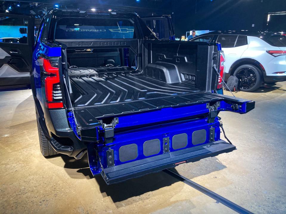 The Chevrolet Silverado EV electric pickup truck.