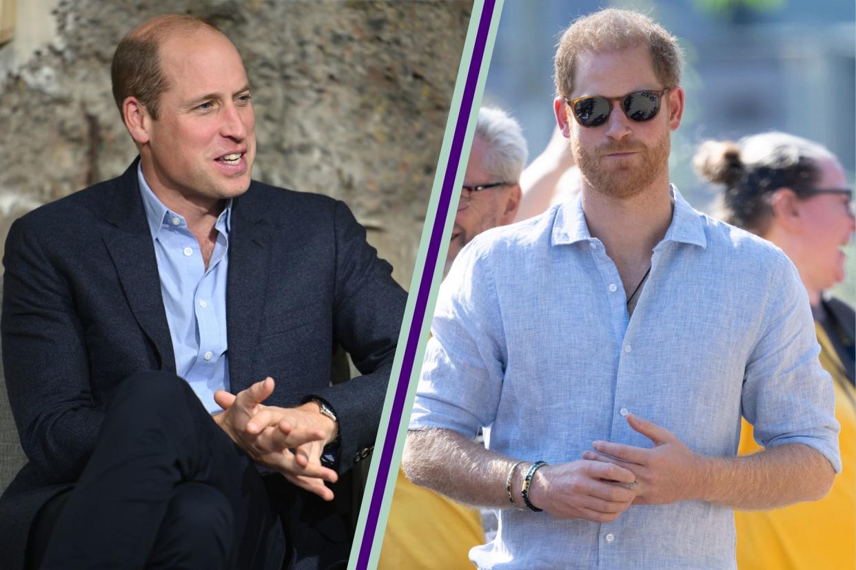  Prince William and Prince Harry. 