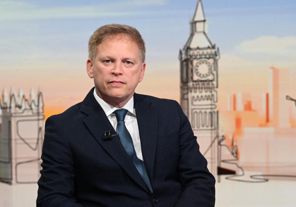 Grant Shapps appeared on the Laura Kuennsberg and Trevor Phillips shows (BBC/AFP via Getty Images)