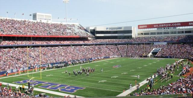 Take that, Cheeseheads: Bills fans wear delicious Buffalo wing