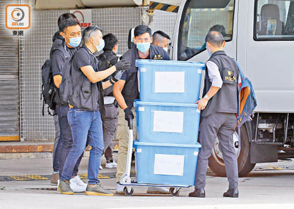 8月10日：警方國安處持法庭手令抵達將軍澳壹傳媒大樓進行搜查。