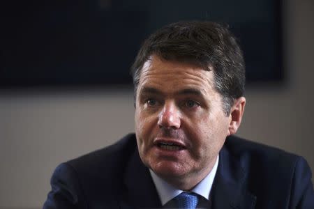 Irish Minister for Public Expenditure Paschal Donohoe speaks during an interview with Reuters at the Ministry of Finance in Dublin, Ireland September 22, 2016. REUTERS/Clodagh Kilcoyne