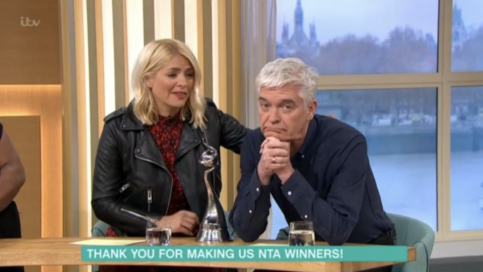 Holly Willoughby and Phillip Schofield nurse hangovers