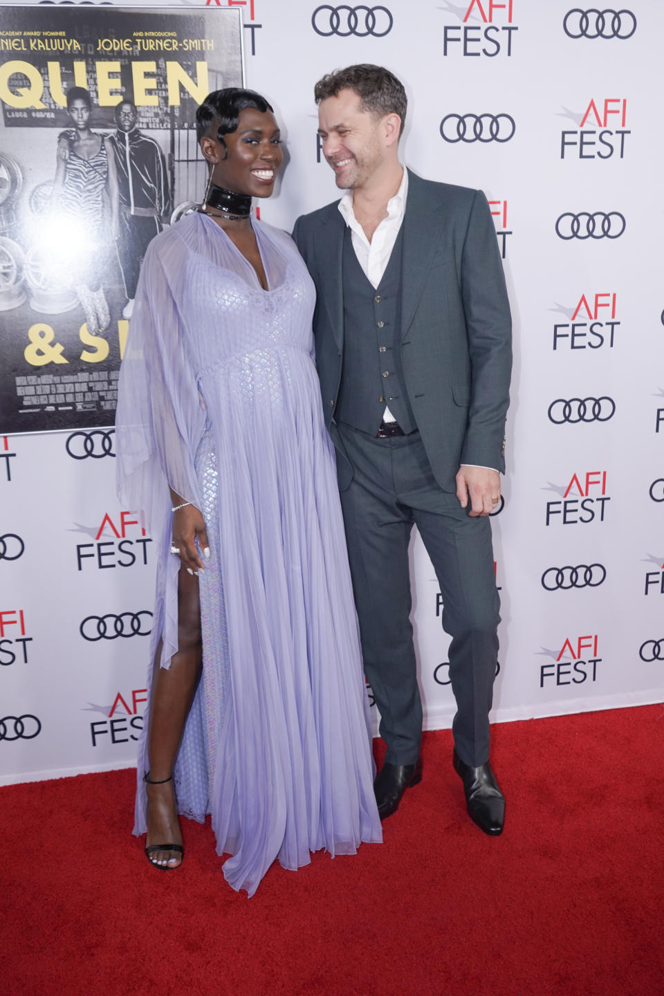 Jodie Turner-Smith and Joshua Jackson walks the red carpet for AFI's 