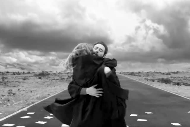 <p>Taylor Swift/X</p> Taylor Swift and Post Malone in "Fortnight" music video