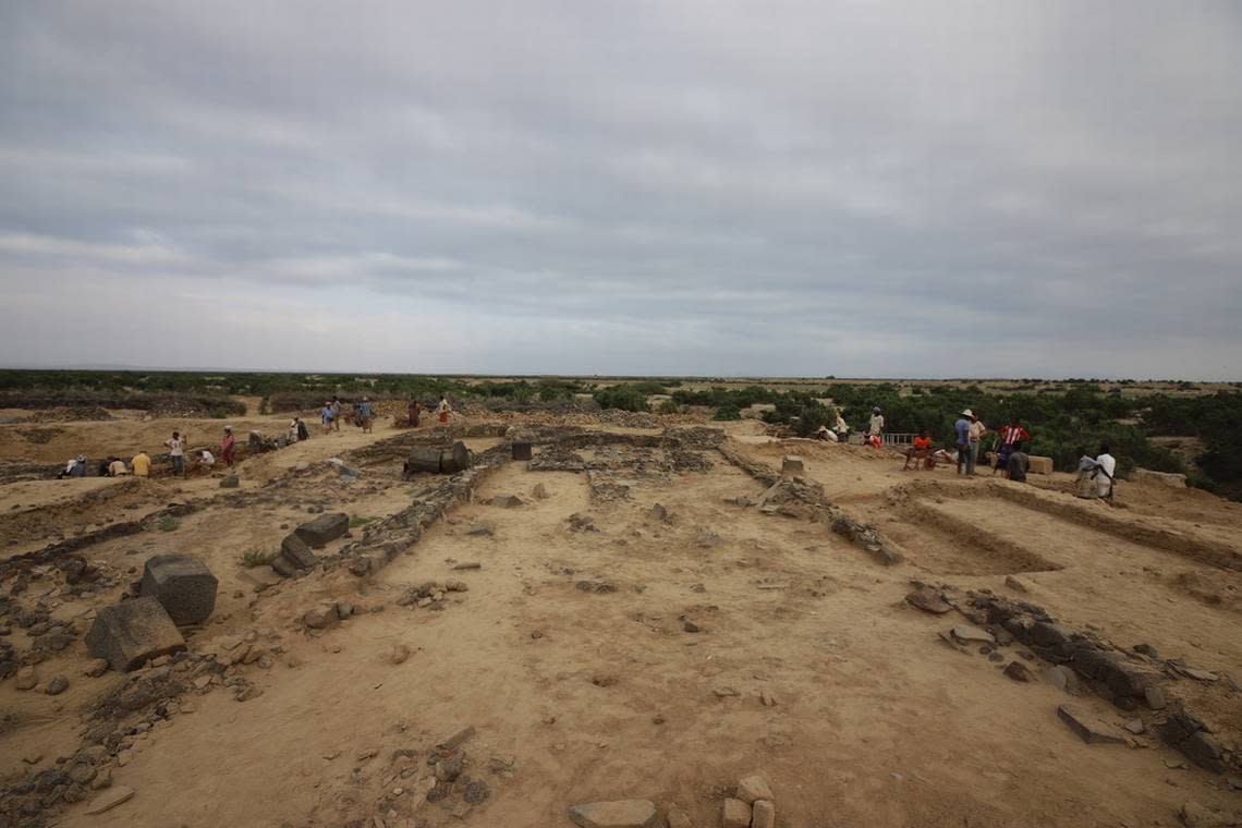 Excavation site of one of the churches in Adulis. Photo from Gabriele Castiglia