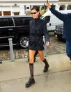 Bella Hadid makes her way to her birthday lunch on Wednesday in N.Y.C.