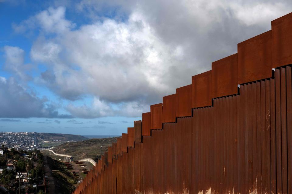 A section of the U.S.-Mexico border fence