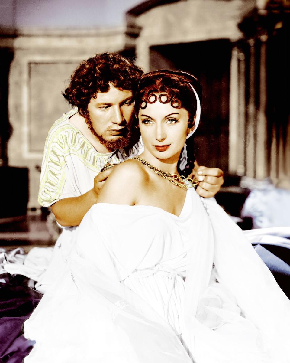 "Quo Vadis" (1951) war ein Meilenstein für Peter Ustinov (Szene mit Patricia Laffan). Als dem Wahnsinn anheim gefallener Kaiser Nero brannte er sich ins kollektive Gedächtnis ein. (Bild: 2013 Silver Screen Collection/Silver Screen Collection)