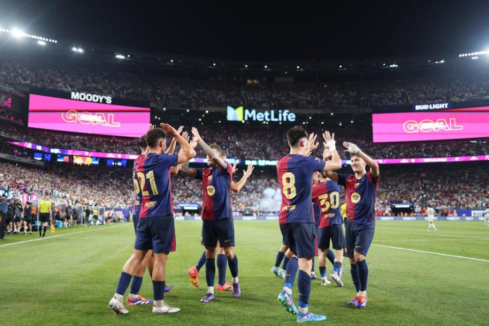 Barcelona beat Real Madrid in pre-season. (Photo by CHARLY TRIBALLEAU/AFP via Getty Images)