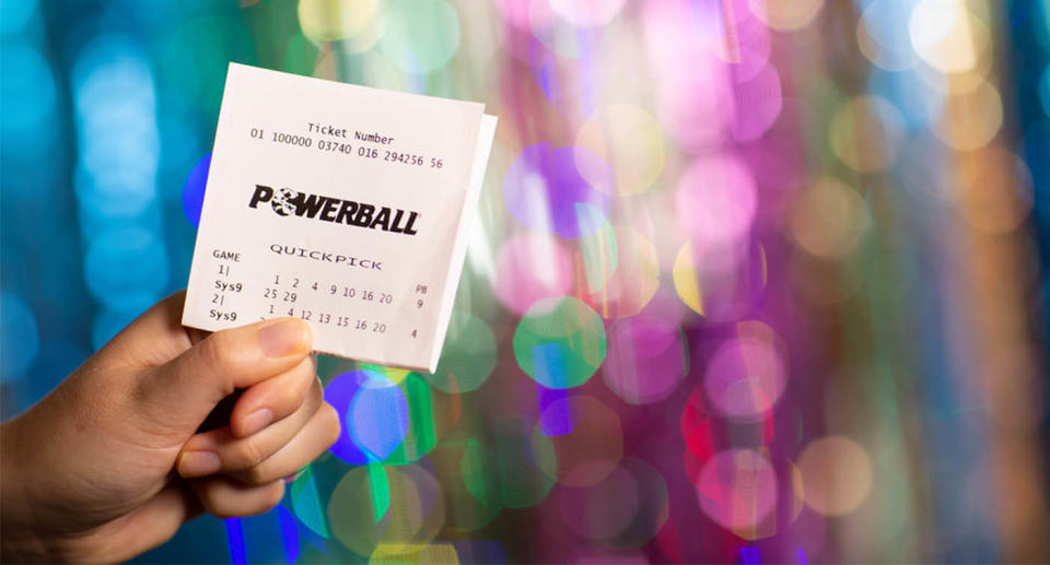 Winning Powerball ticket