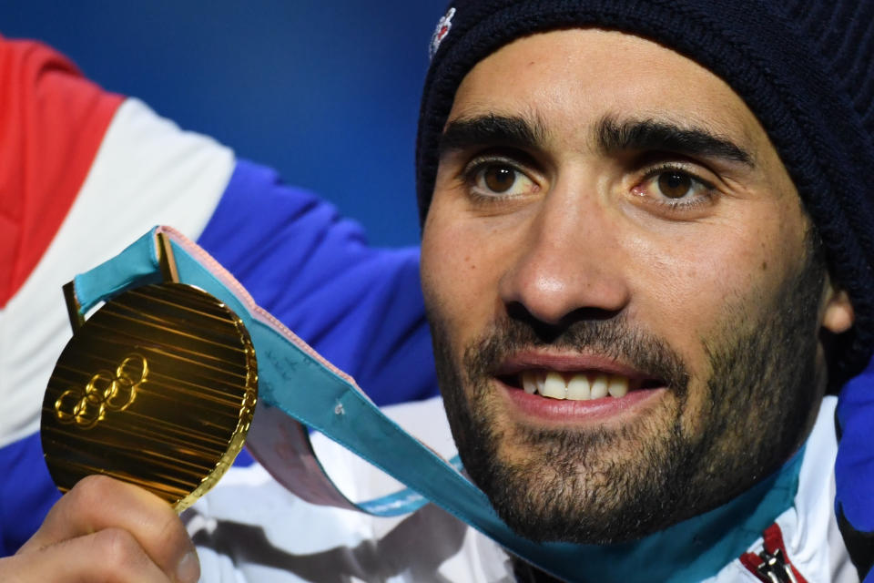 <p>French biathlete Martin Fourcade will leave PyeongChang with not one, but two gold medals. The 29-year-old also sports a neat beard that we assume provides a bit of extra protection against the elements that assumedly comes in handy when skiing from target range to target range. (Getty) </p>