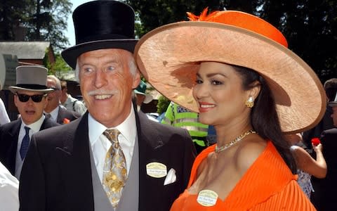 Bruce Forsyth and wife Wilnelia - Credit:  David Hartley/REX/Shutterstock