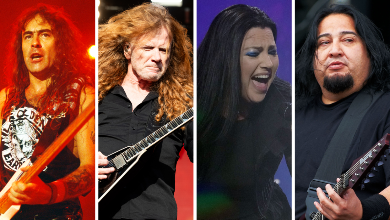  Photos of Iron Maiden, Megadeth, Evanescence and Fear Factory playing live. 