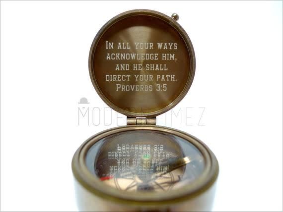 Personalized Engraved Compass