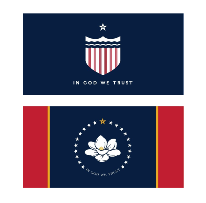 The Commission to Redesign the Mississippi State Flag has narrowed down nearly 3,000 submissions for a new state flag to these final two. They will choose one winner to go before voters in November for approval.