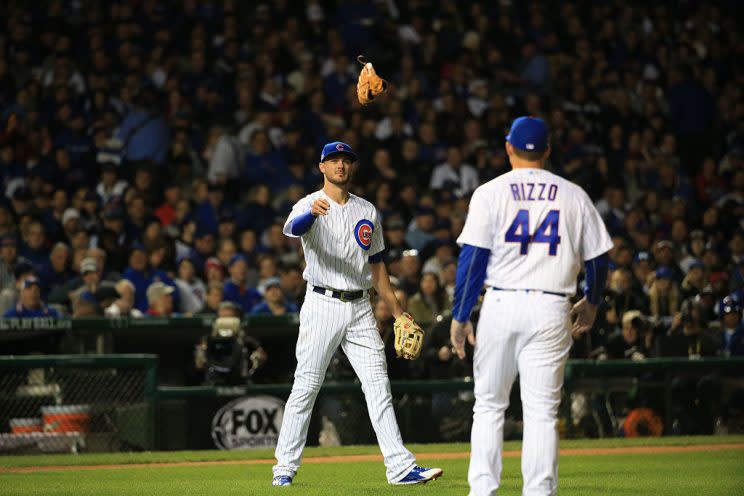 LOOK: Anthony Rizzo arrives at game wearing Jon Lester's Cubs