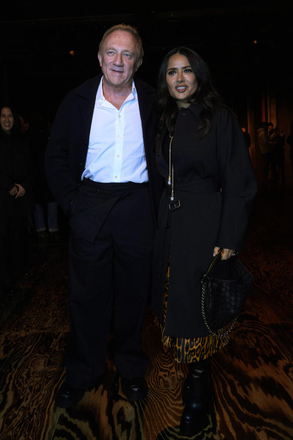 Salma Hayek et François-Henri Pinault à la Fashion Week de Milan