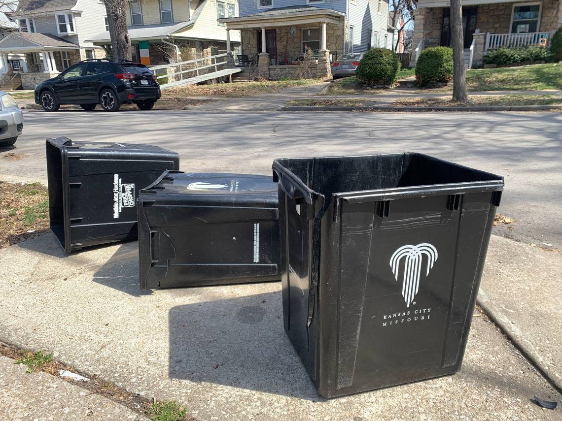 Kansas City’s current recycling bins. Allison Dikanovic