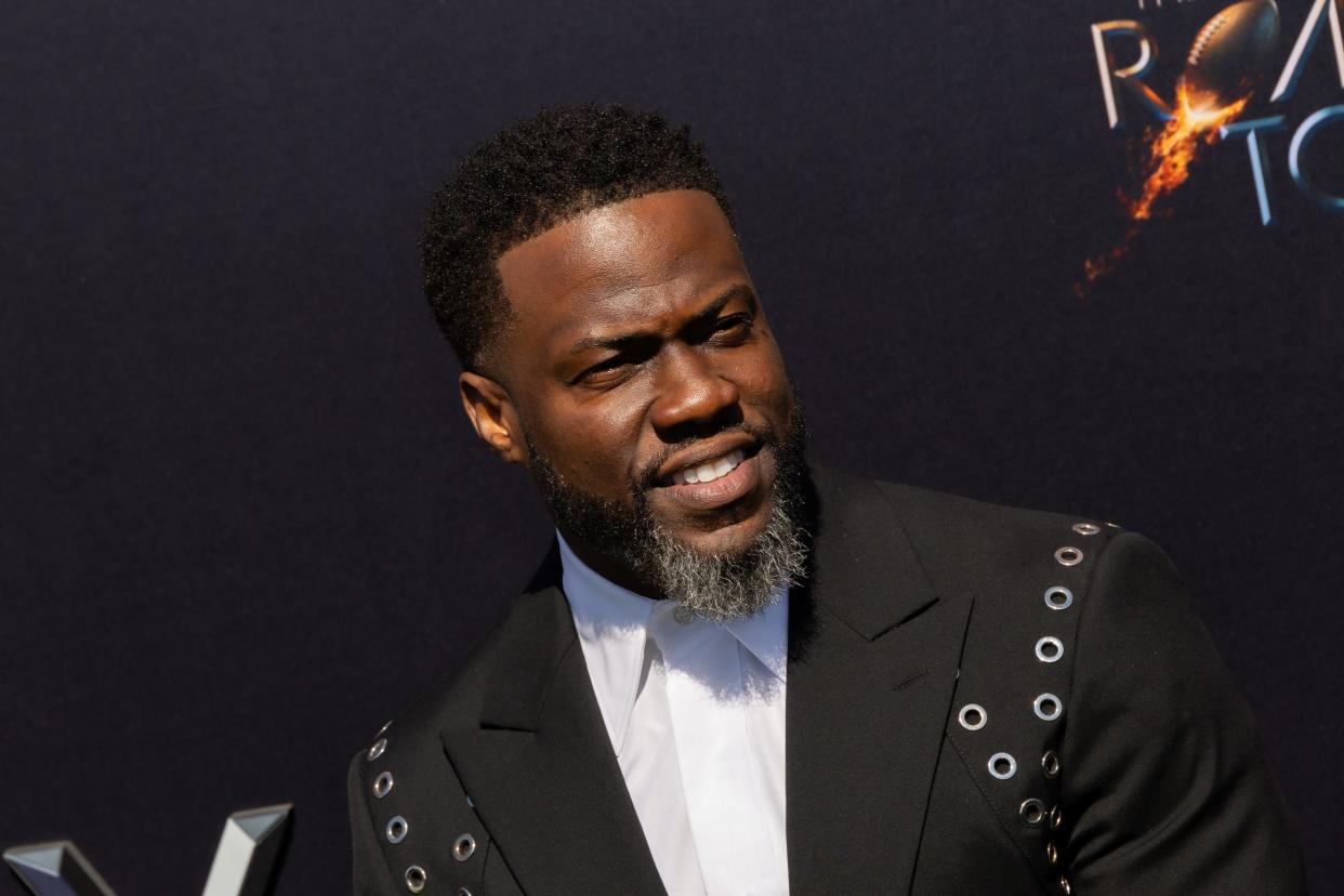 Kevin Hart attends Netflix Is A Joke Fest's "The Greatest Roast Of All Time: Tom Brady" at the Kia Forum on May 5, 2024 in Inglewood, California. Hart was the host of the event. (Photo by Elyse Jankowski/FilmMagic)
