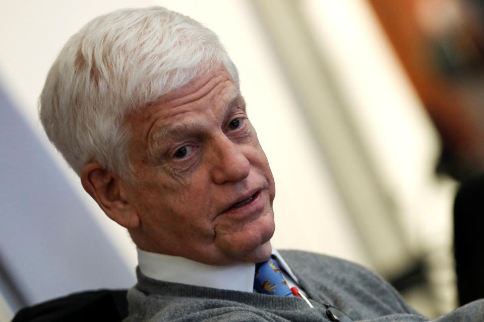 Mario Gabelli, Chairman and CEO of GAMCO Investors, Inc., speaks during the Reuters Global Investment Outlook Summit in New York, U.S., November 14, 2017. REUTERS/Mike Segar