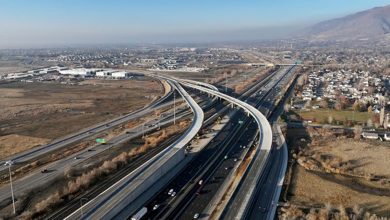 The Farmington section of the West Davis Corridor, which connects western Davis County communities with a viable alternative to I-15, is pictured on Tuesday, Jan. 2, 2024.