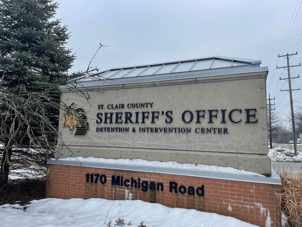 St. Clair County Sheriff's Department signage on Feb. 6, 2023.