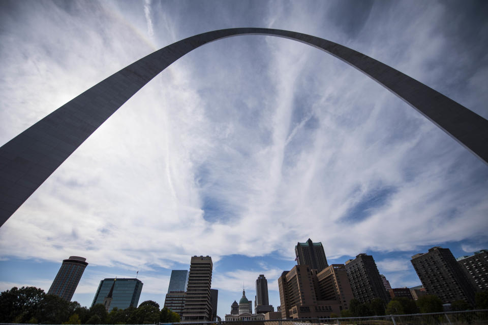 The iconic Gateway Arch.