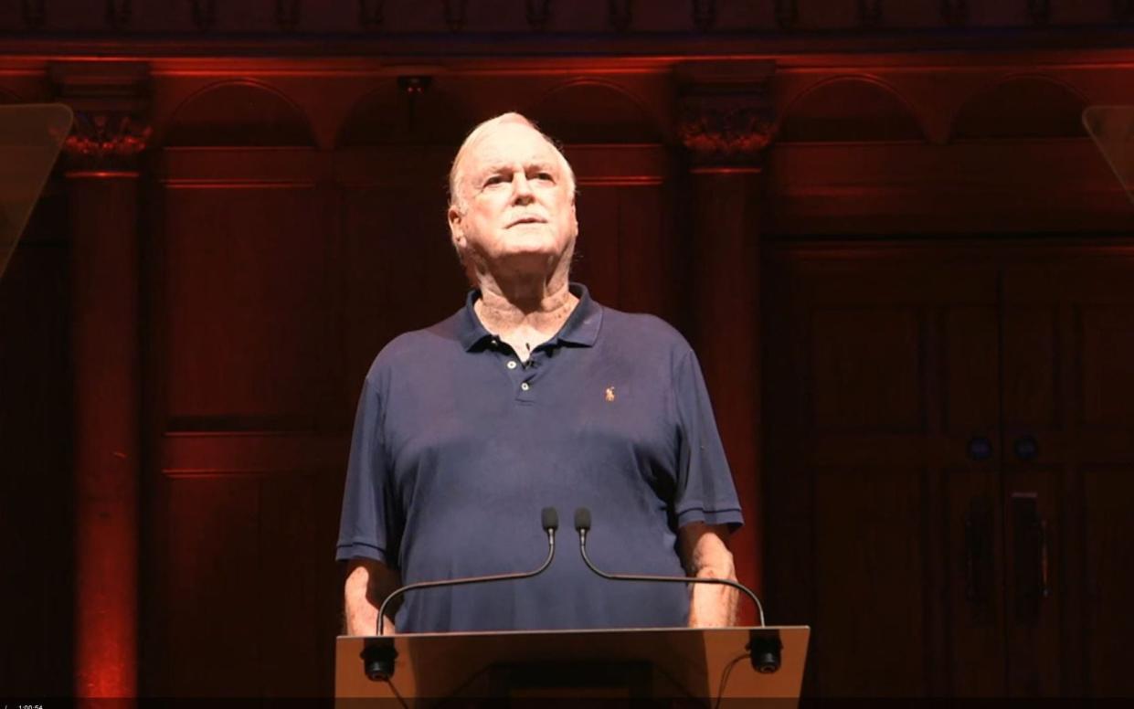 Sermonising: Cleese at Cadogan Hall