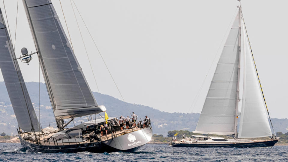 ‘Ganesha’ won the 2022 Superyacht Cup Palma by the narrowest possible margin. - Credit: Sailing Energy