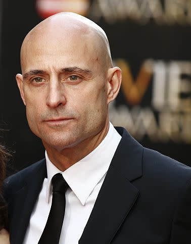 Mark Strong (head that's bare)