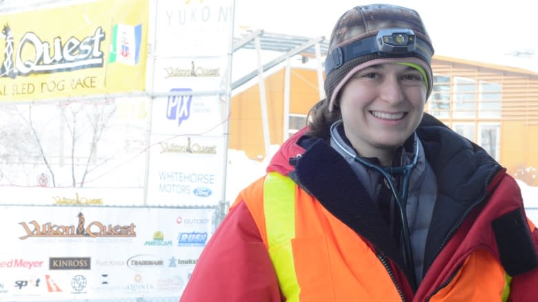 Yukon Quest mushers and dogs arrive at Dawson City checkpoint
