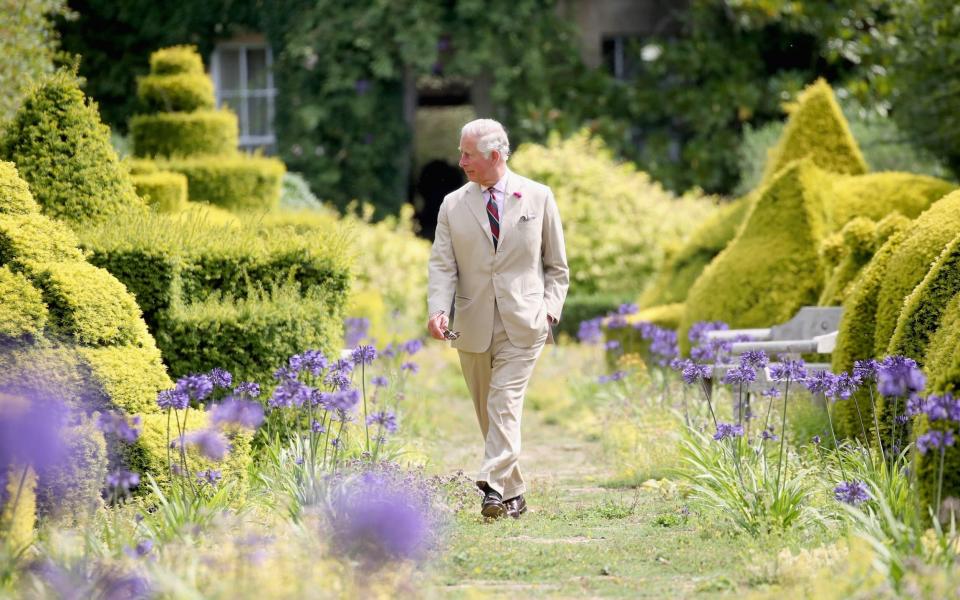 King Charles in the Highgrove gardens - Chris Jackson