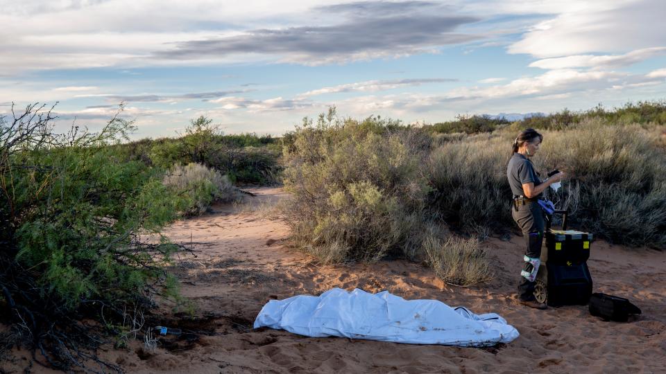 New Mexico Medical Exaiminer's Office field investigator Laura Mae Williams